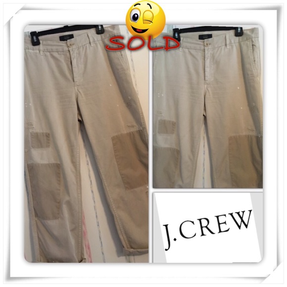 J. Crew Pants - ❌❌SOLD❌❌ J.CREW Distressed Chinos(PRICE FIRM)